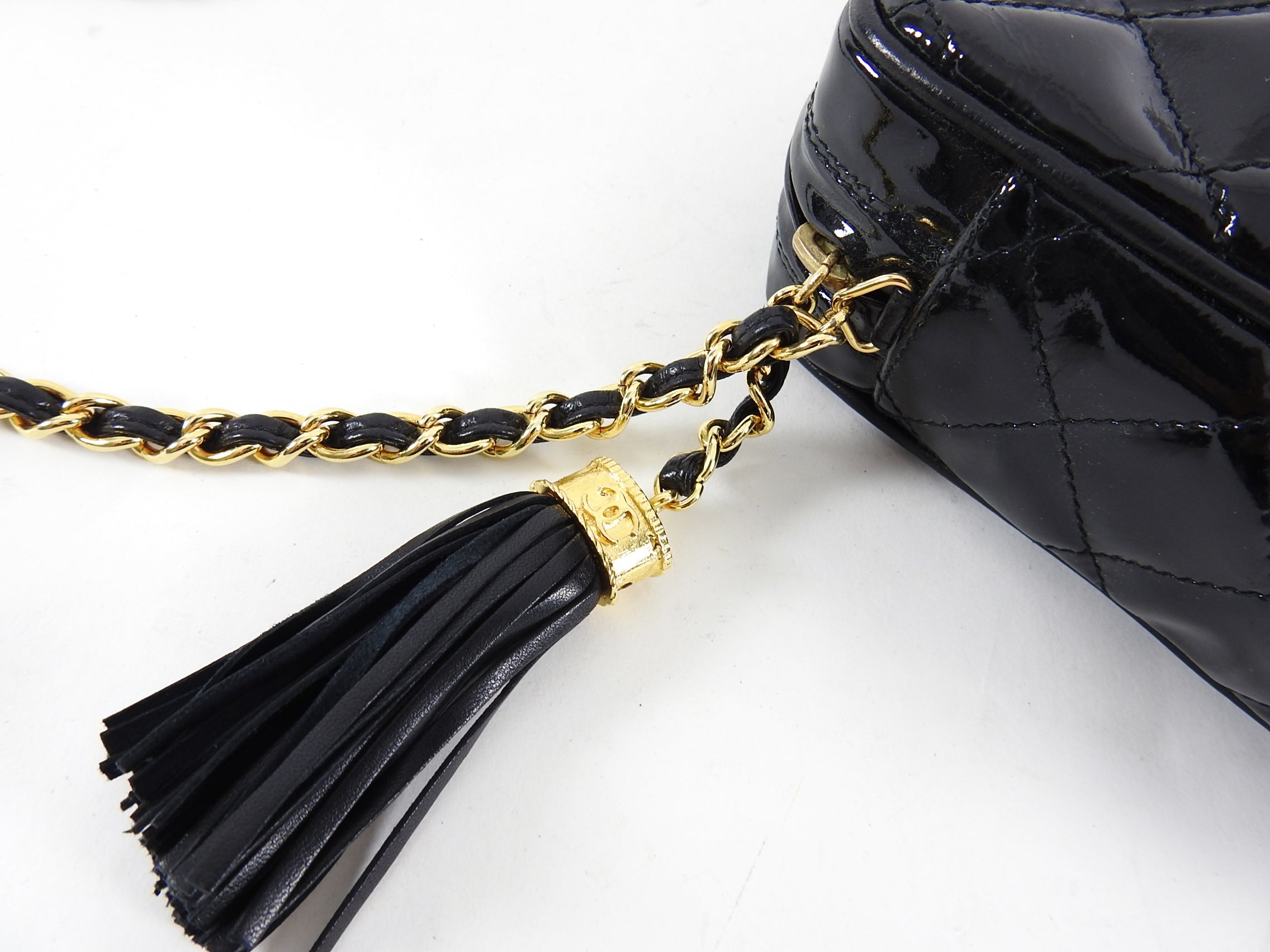 Chanel Vintage 1986 Patent Leather Shoulder Bag