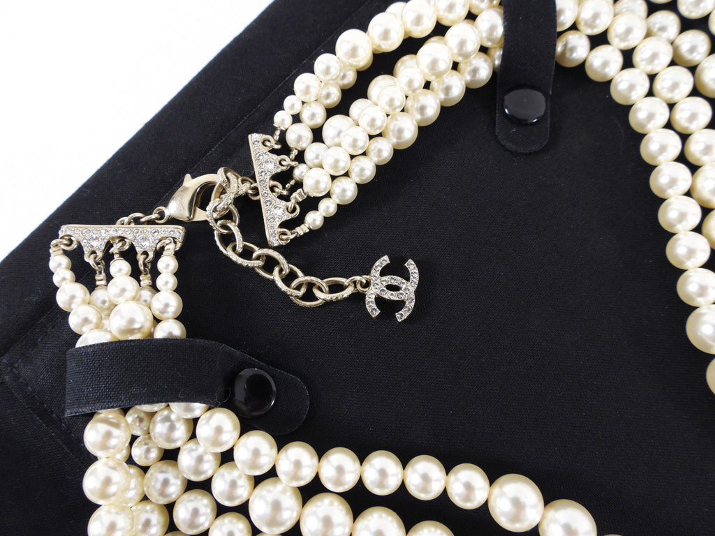 Chanel 18B Pearl Large Statement 5-Strand Necklace