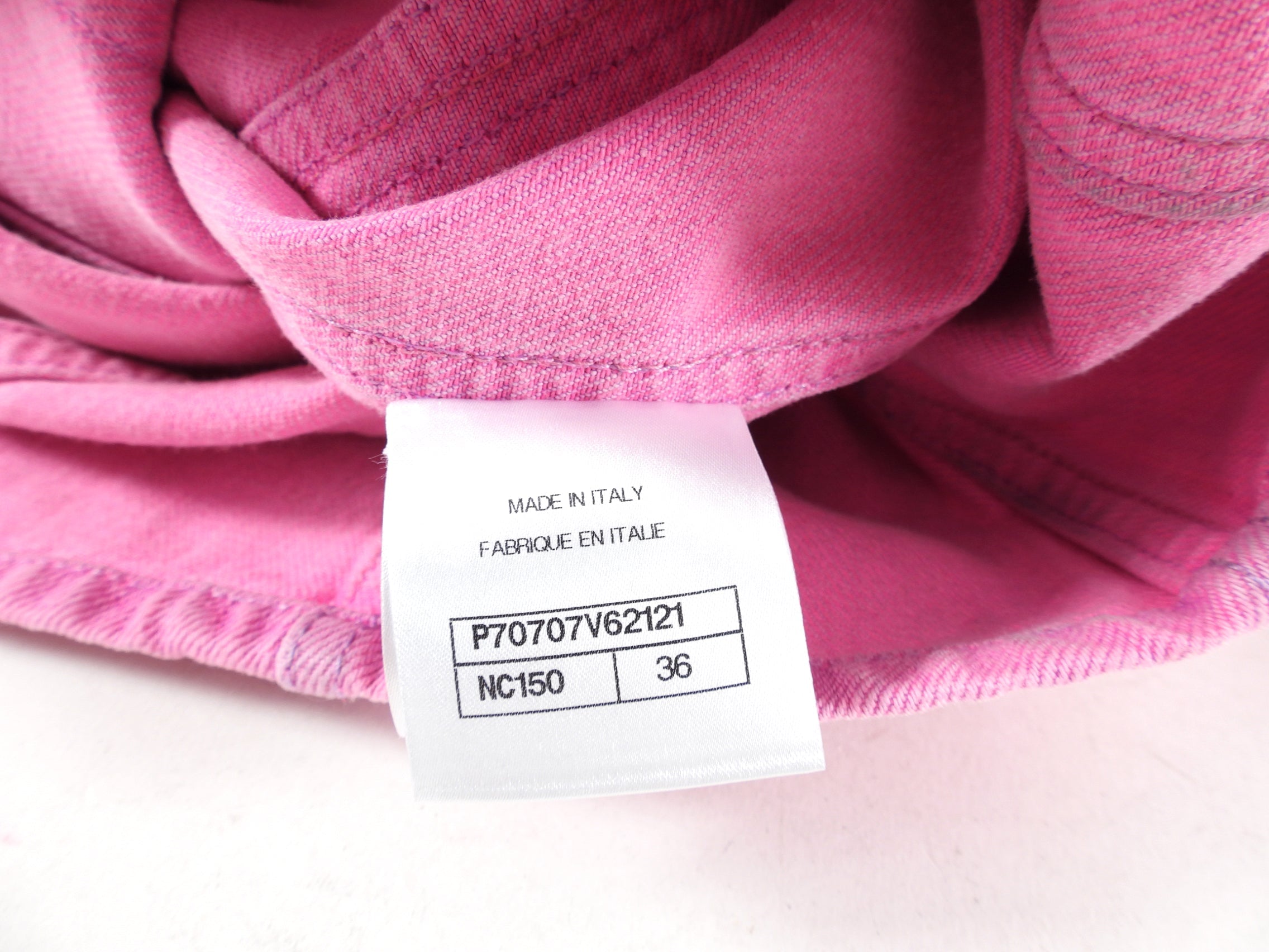 Chanel Spring 2021 Bright Pink Denim Jacket - FR36 / 4