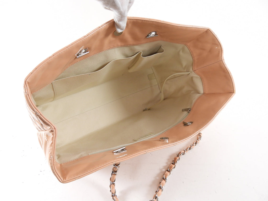 Chanel Light Pink Patent In The Business Large Tote Bag