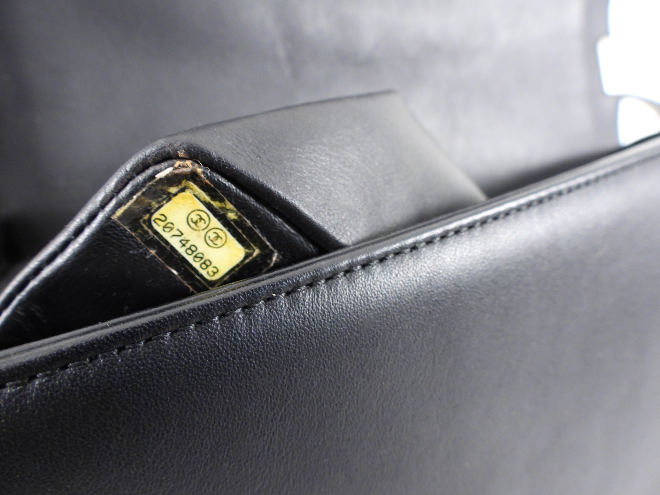 Chanel Black Leather and Exotic Python Medium Boy Bag