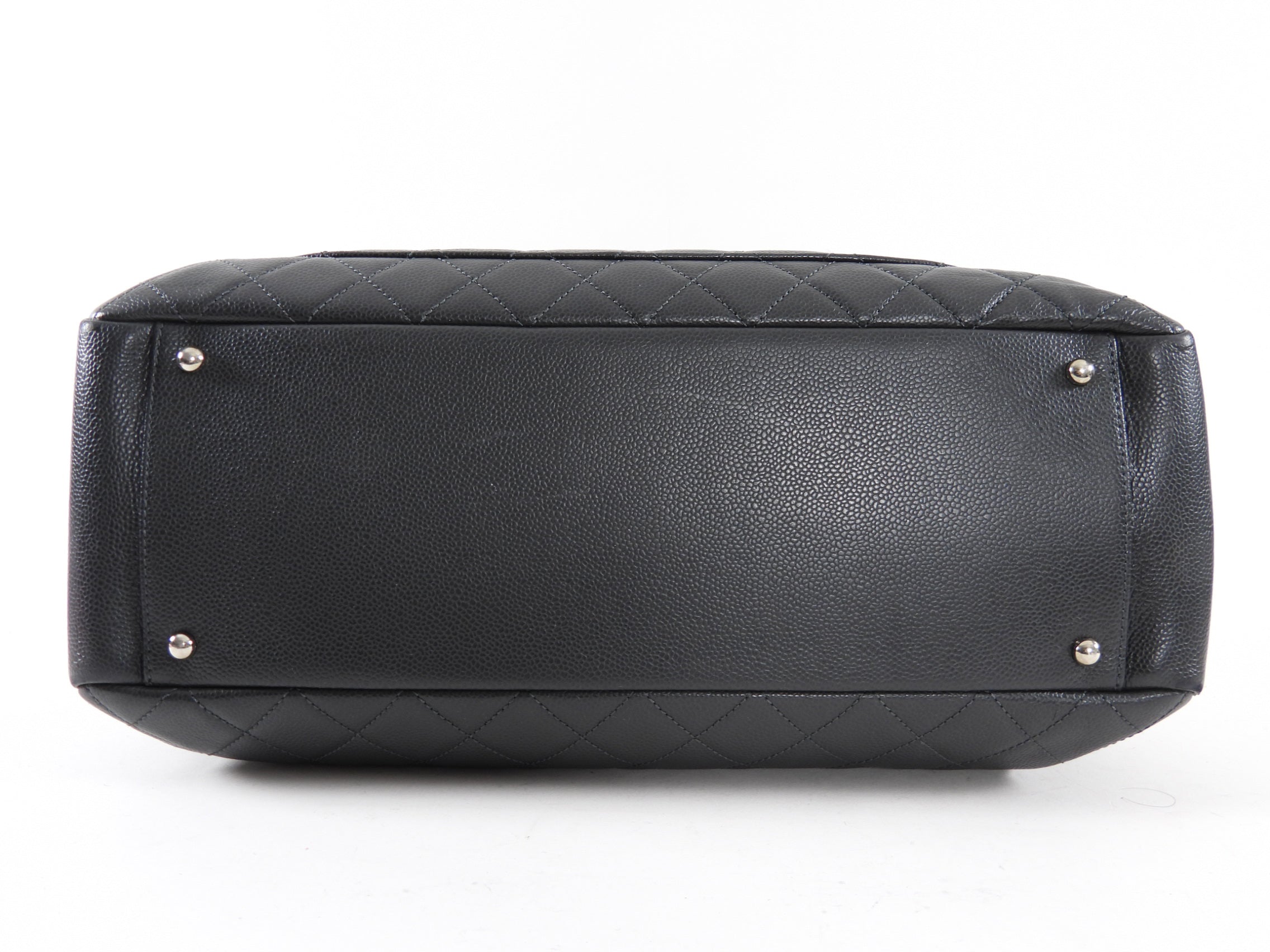 Chanel XL Black Caviar Leather Large GST Grand Shopping Tote Bag SHW