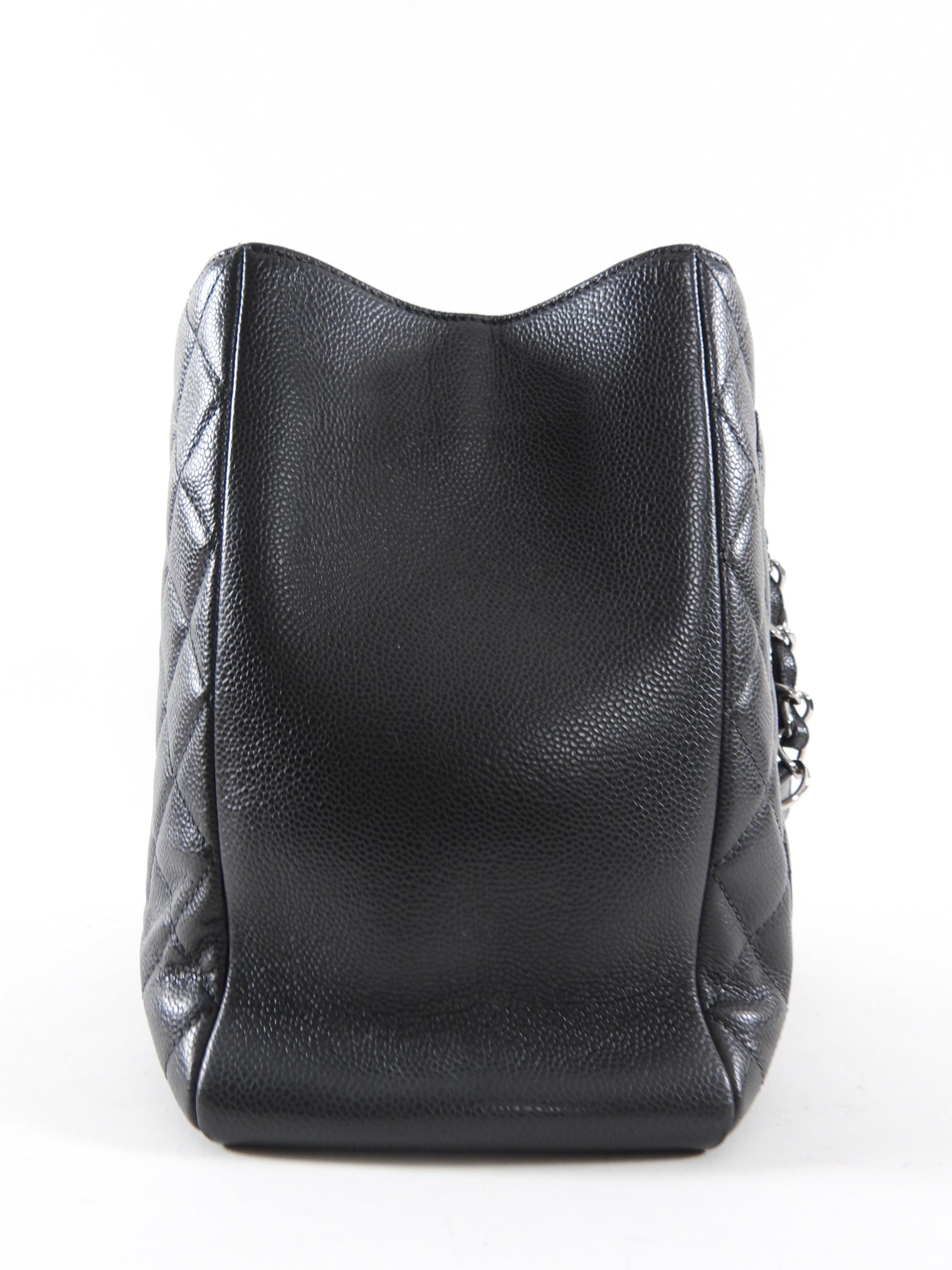 Chanel XL Black Caviar Leather Large GST Grand Shopping Tote Bag SHW