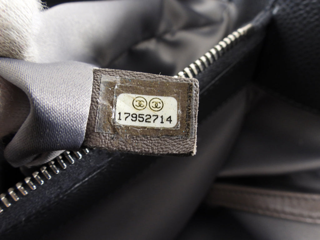 Chanel XL Black Caviar Leather Large GST Grand Shopping Tote Bag SHW
