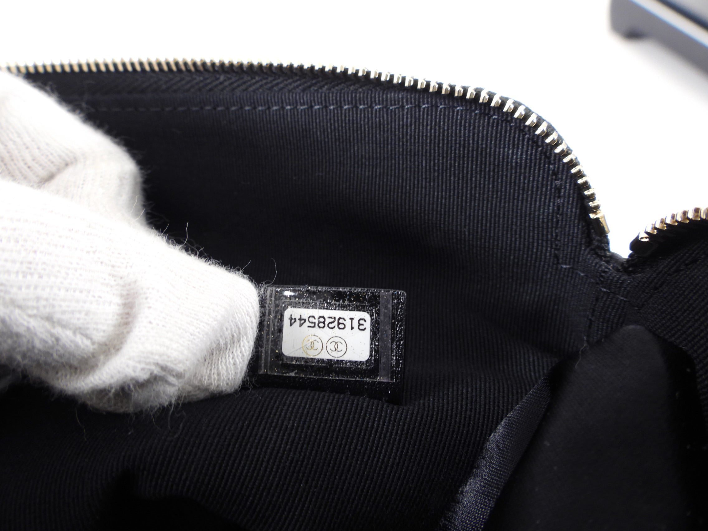 Chanel 2022 Black Satin Ribbon Clutch / Tote Bag