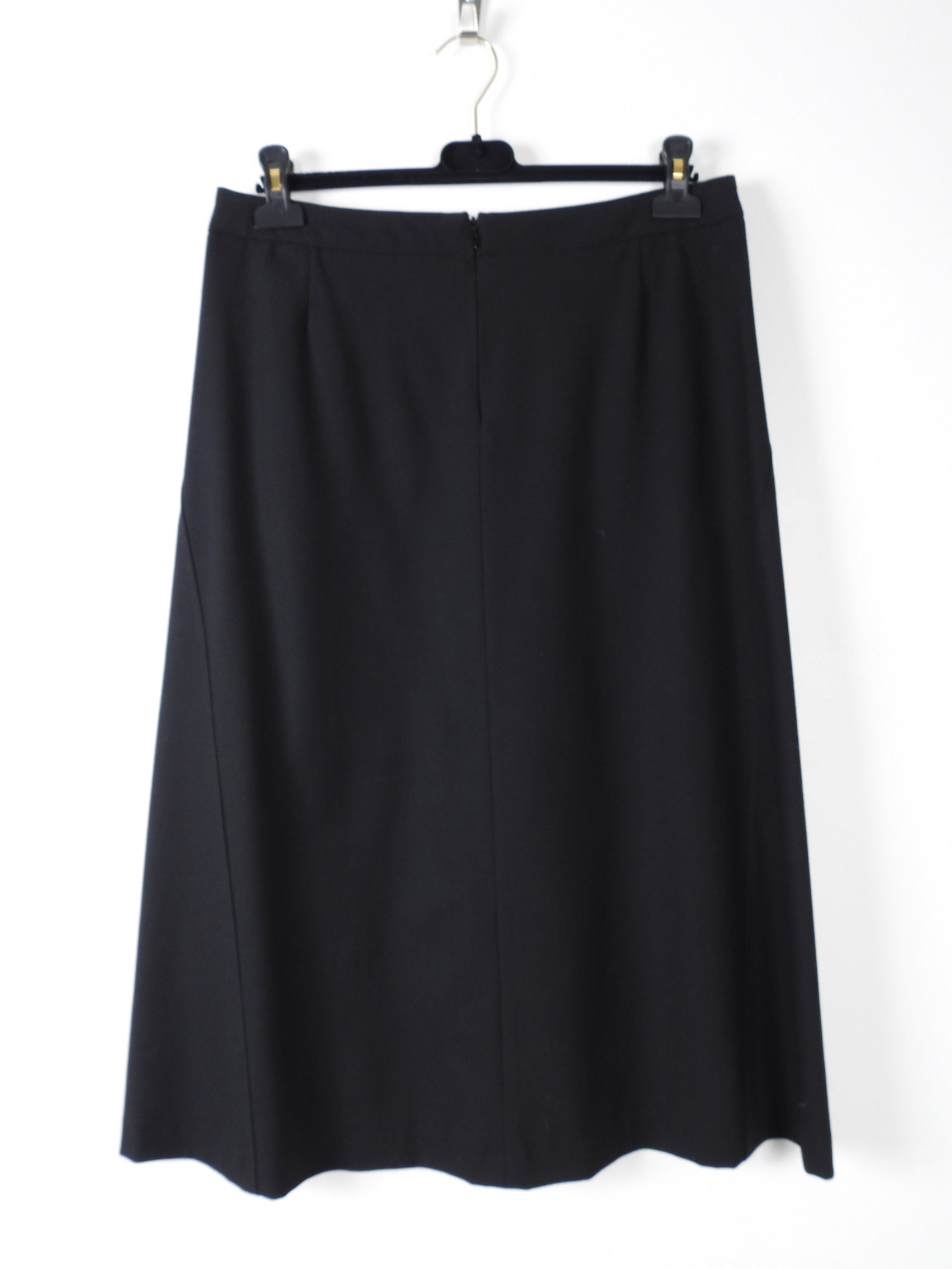 Chanel 03C Black A Line Skirt - FR42 / 10 / L