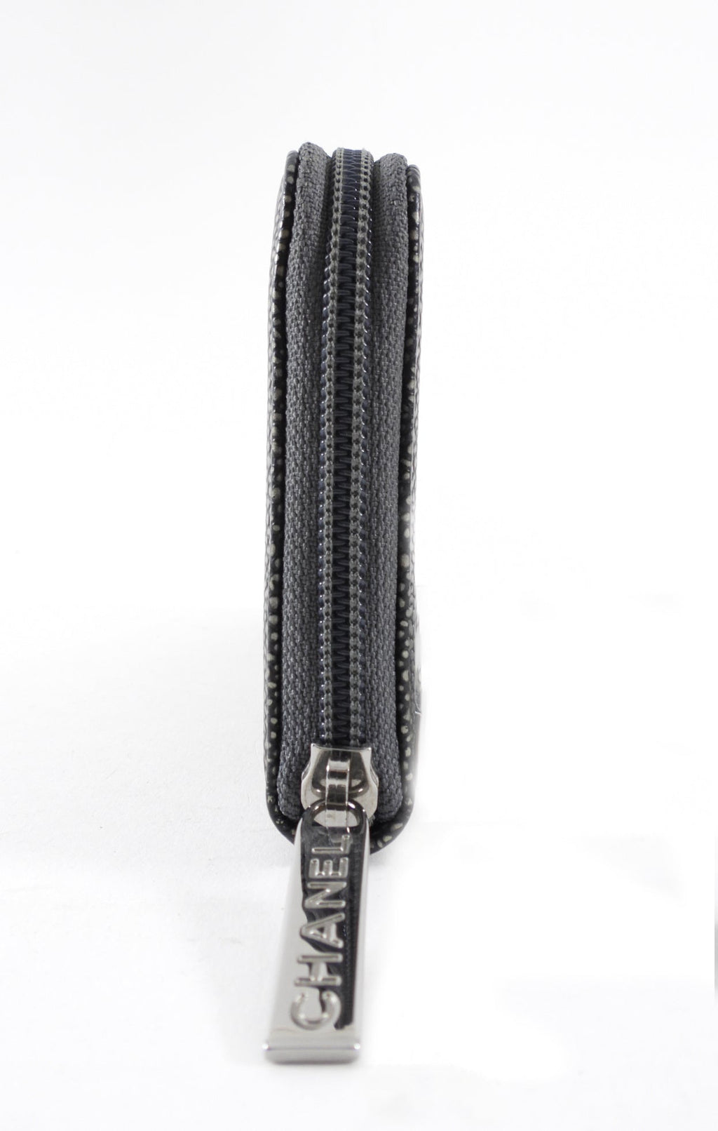 Chanel Timeless Classic CC Continental Zippy Wallet Pewter