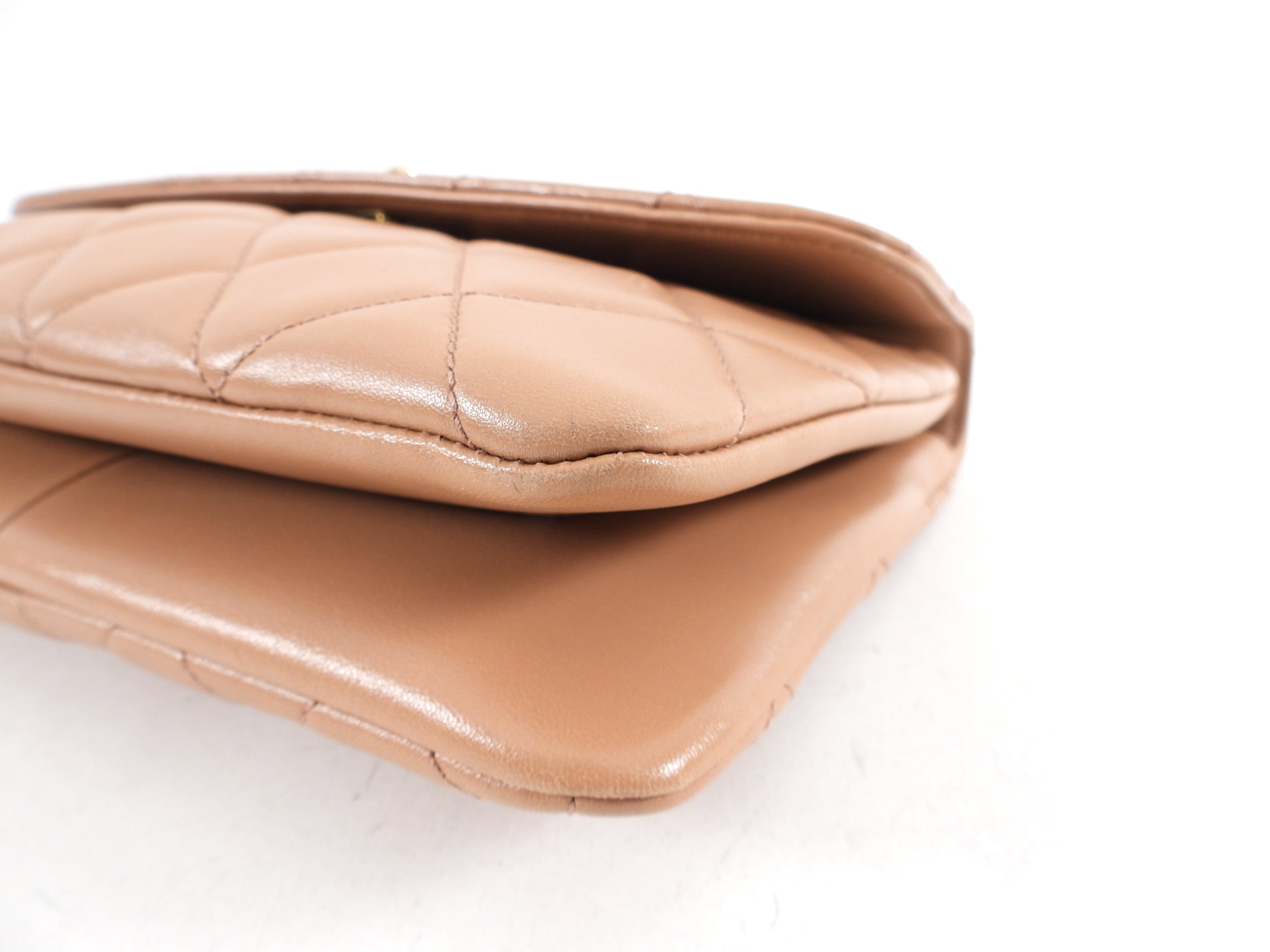 Chanel Beige Quilted Trendy CC Flap Bag