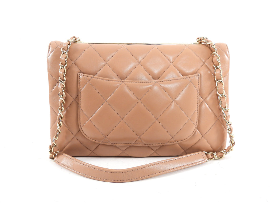 Chanel Beige Quilted Trendy CC Flap Bag