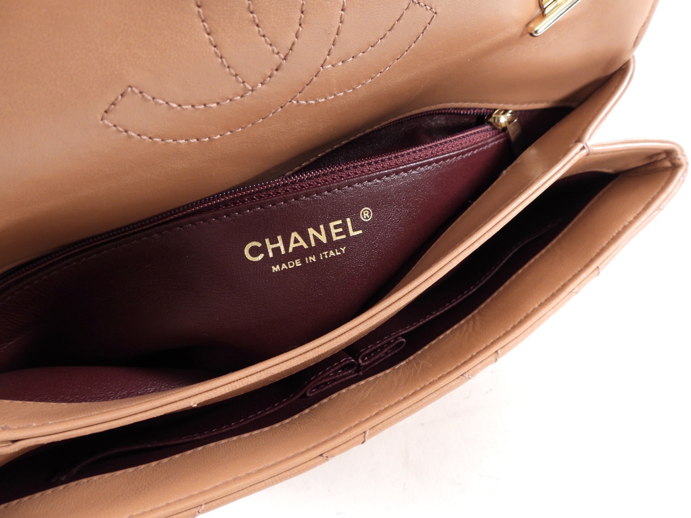 Chanel Beige Quilted Trendy CC Flap Bag