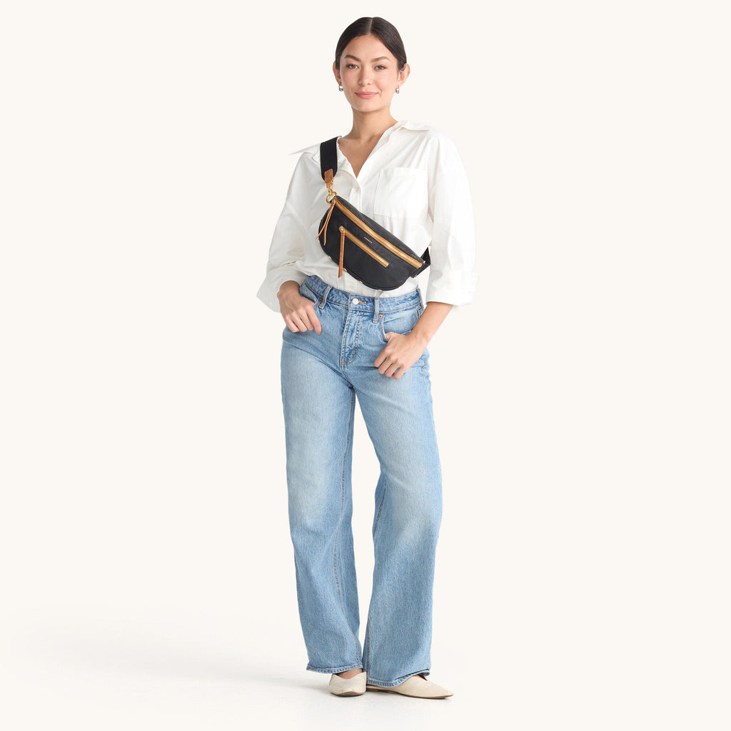 Charles Crossbody | North End/Brushed Gold | Med