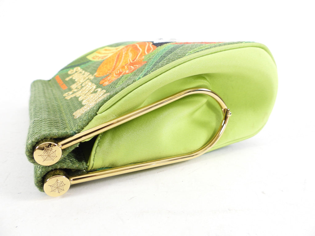 Charlotte Olympia Green Novelty Clutch - Head Over Heels