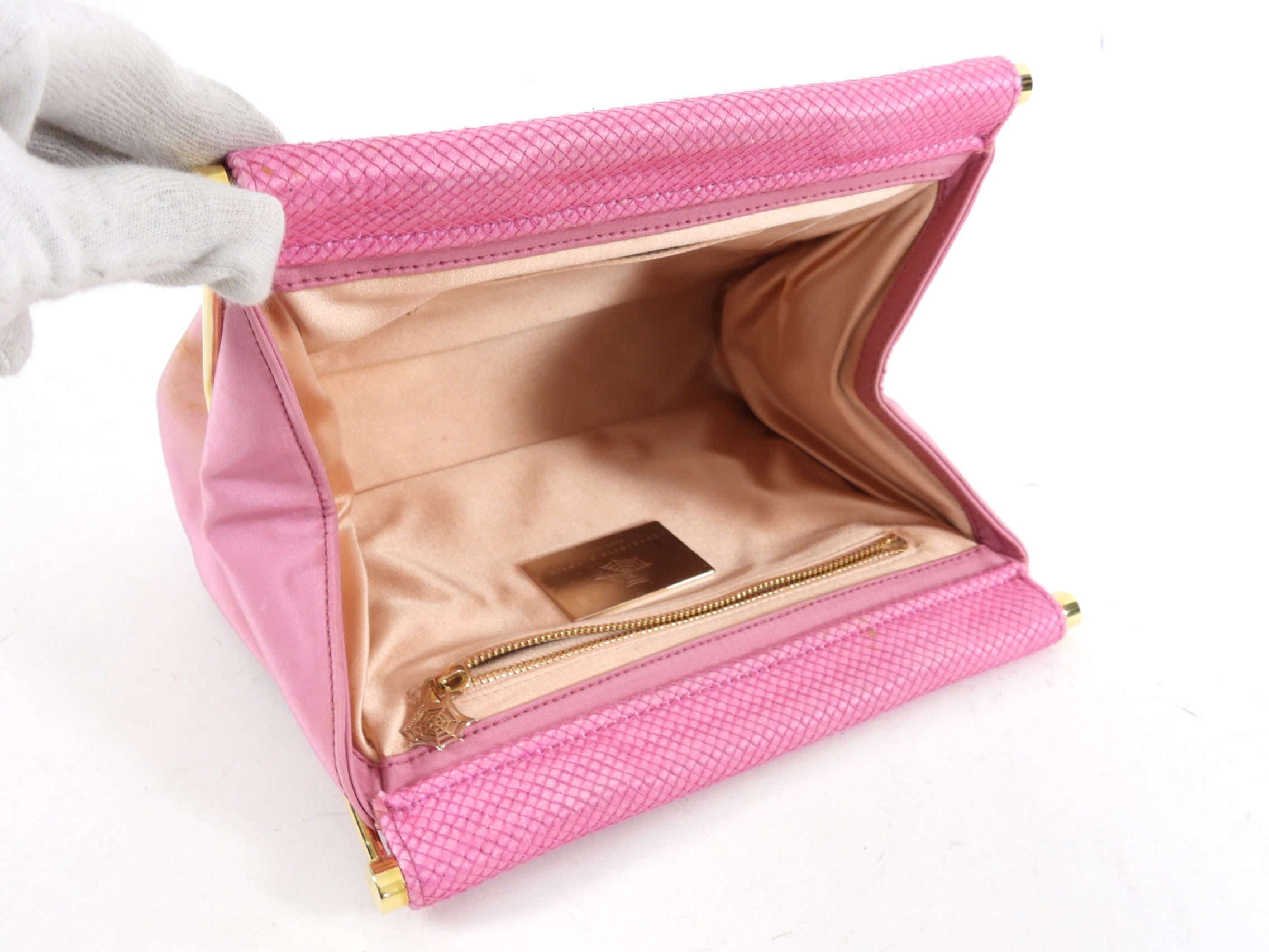 Charlotte Olympia Pink Novelty Clutch - Round Up Maggie