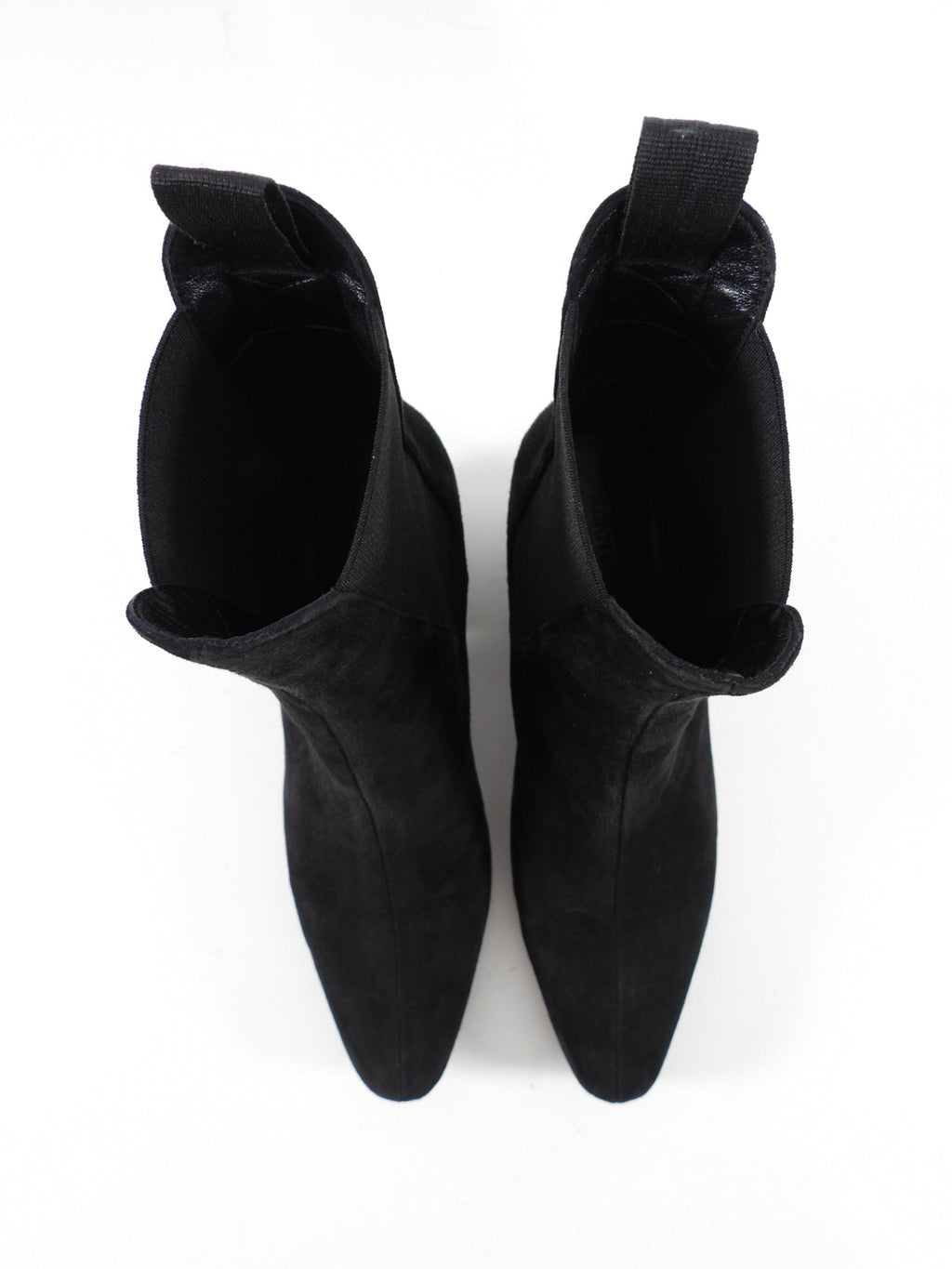 Khaite Black Suede Saratoga Ankle Boot - 37