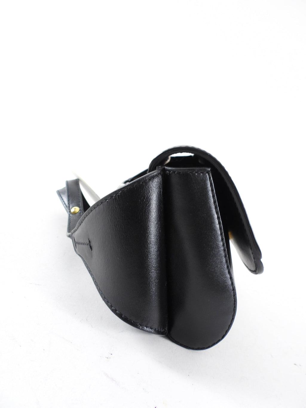 Chloe Black Leather Mini C Belt Bag
