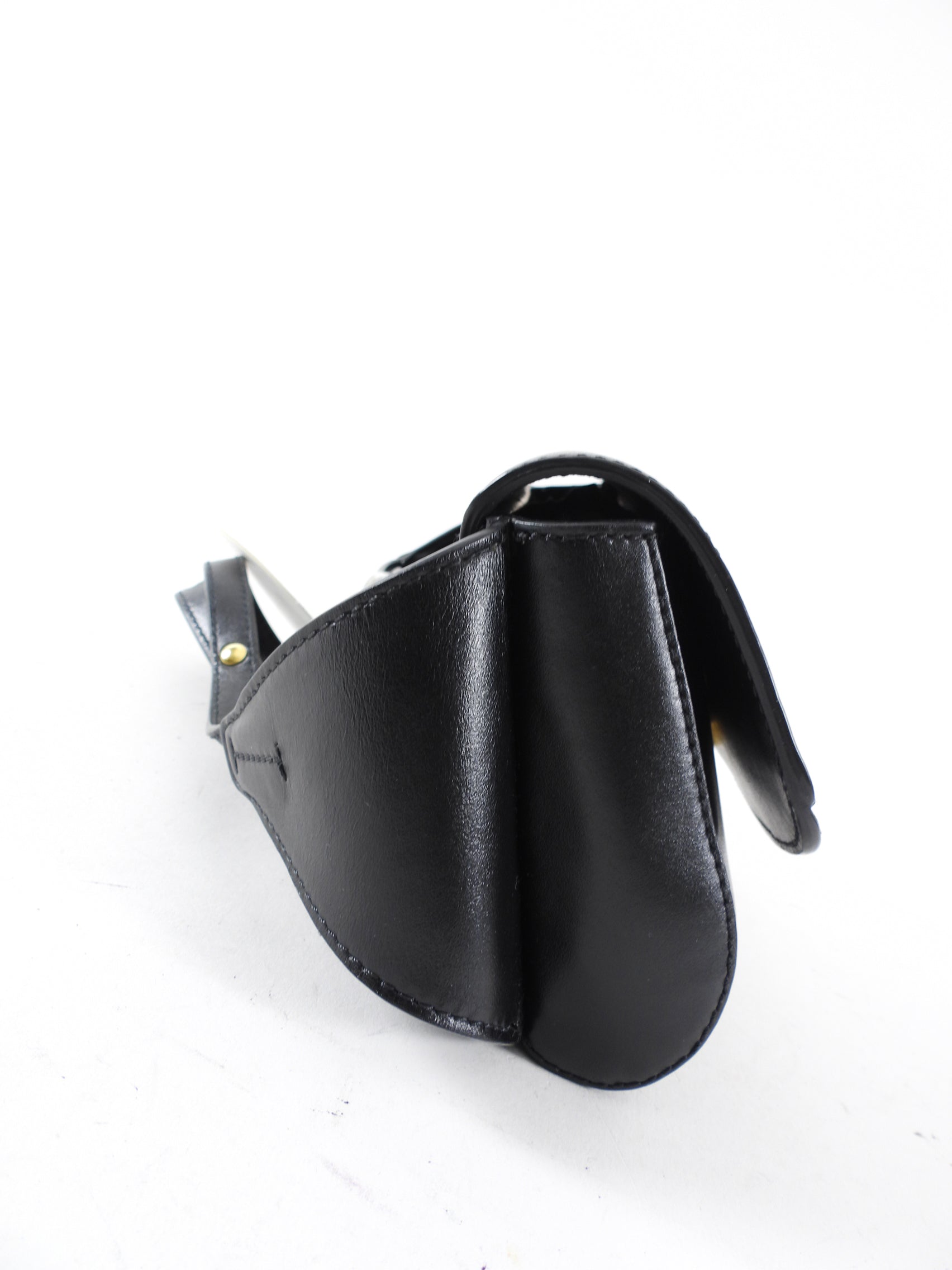 Chloe Black Leather Mini C Belt Bag
