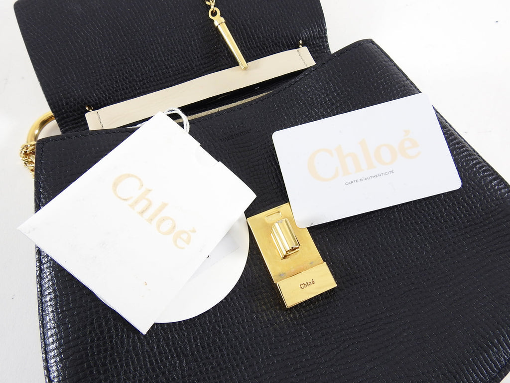Chloe Drew Small Bicolor Chain Strap Shoulder Bag