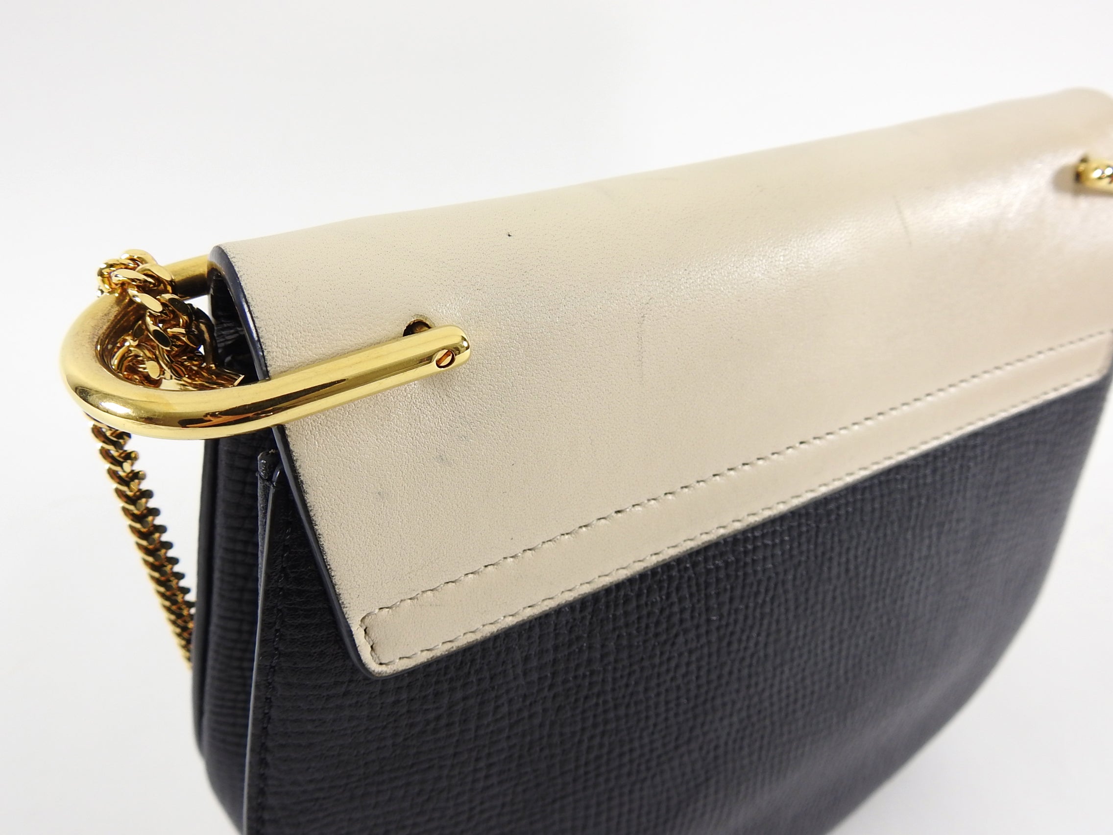 Chloe Drew Small Bicolor Chain Strap Shoulder Bag