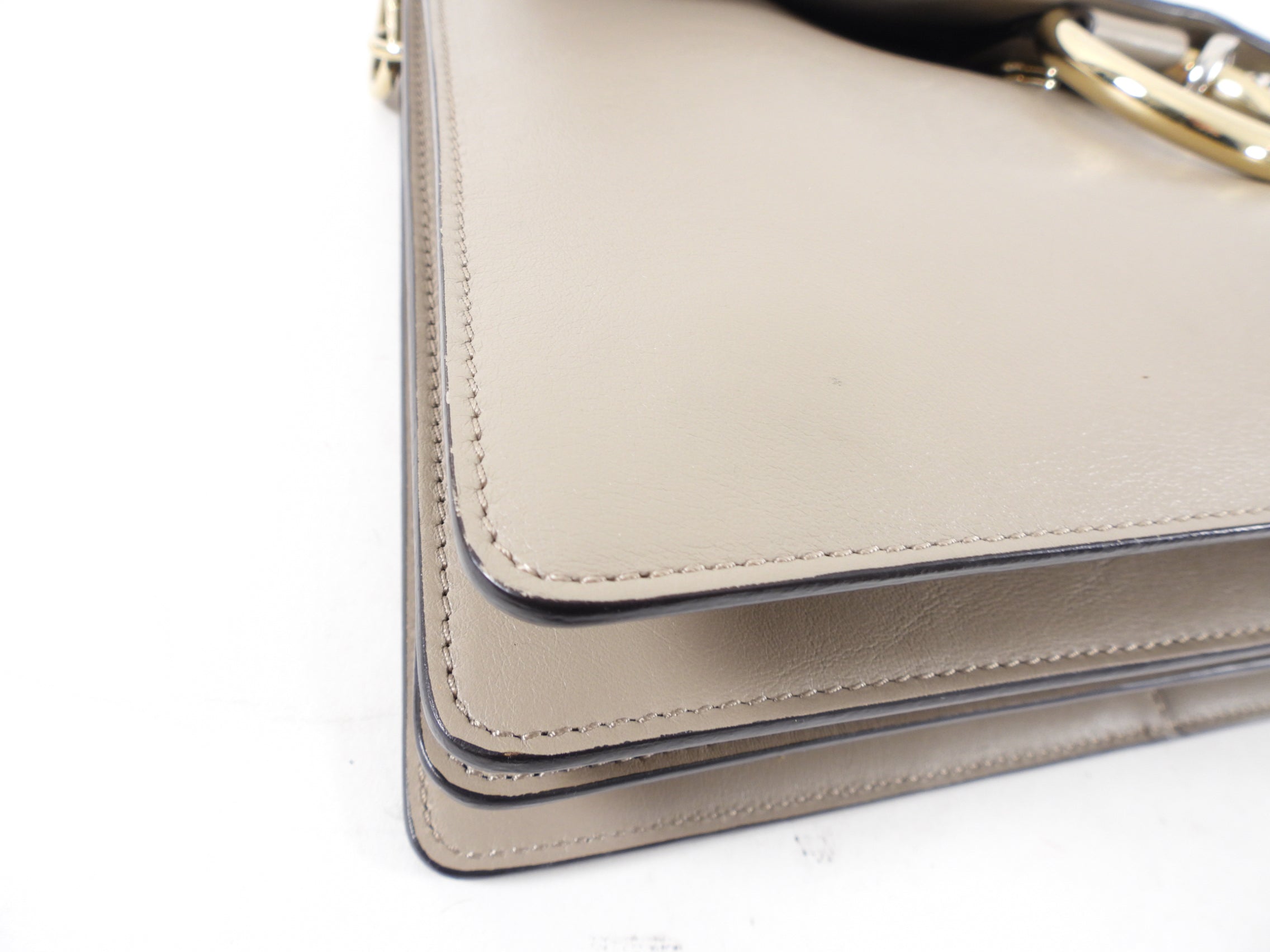 Chloe Faye Medium Shoulder Bag in Light Taupe