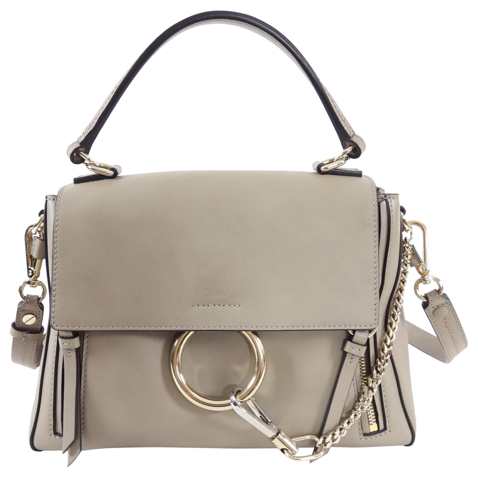 Chloe Faye Double Carry Bag in Smooth Calfskin