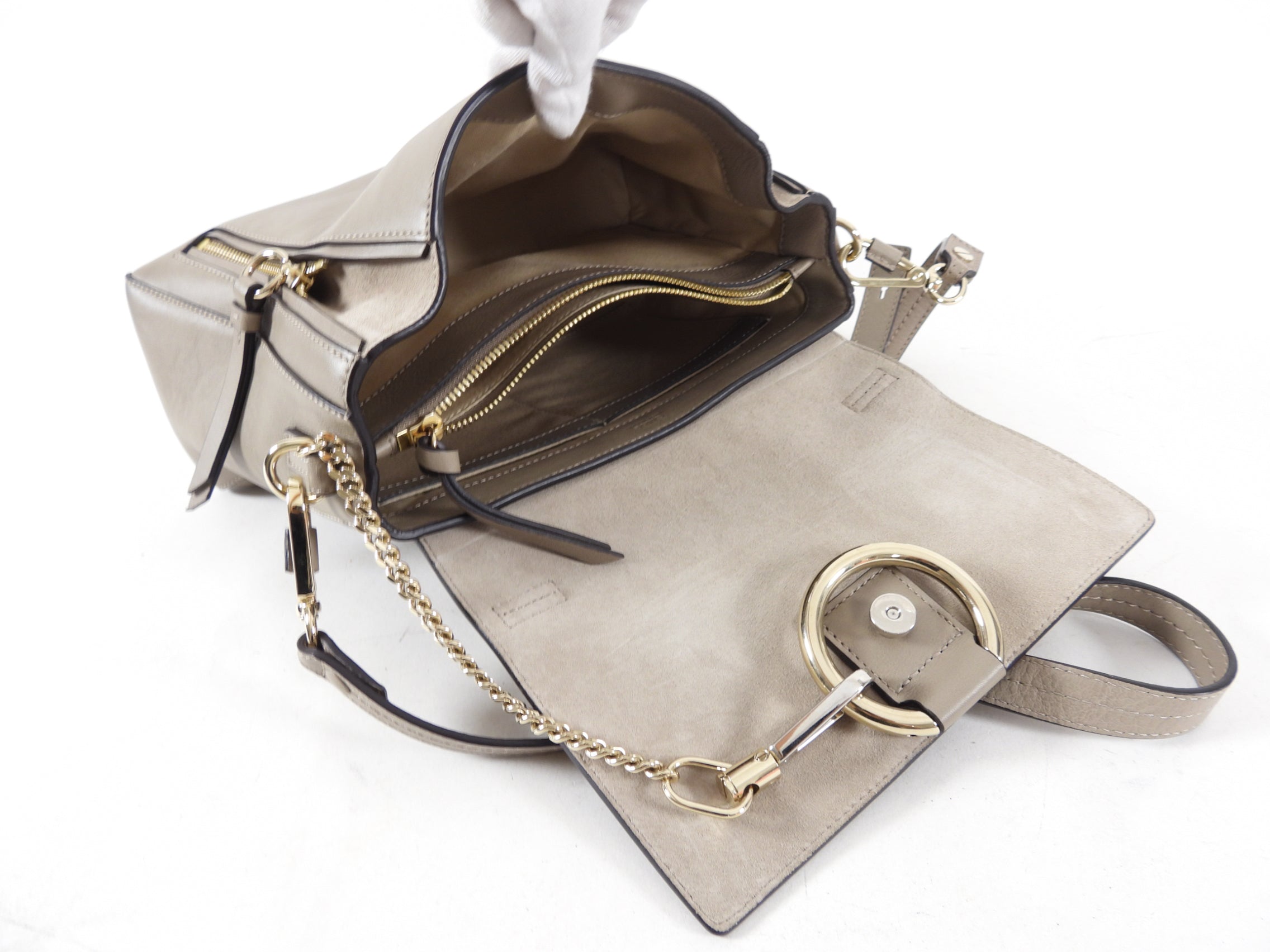 Chloe Faye Double Carry Bag in Smooth Calfskin
