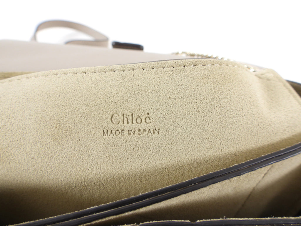 Chloe Faye Light Taupe Small Crossbody Bag