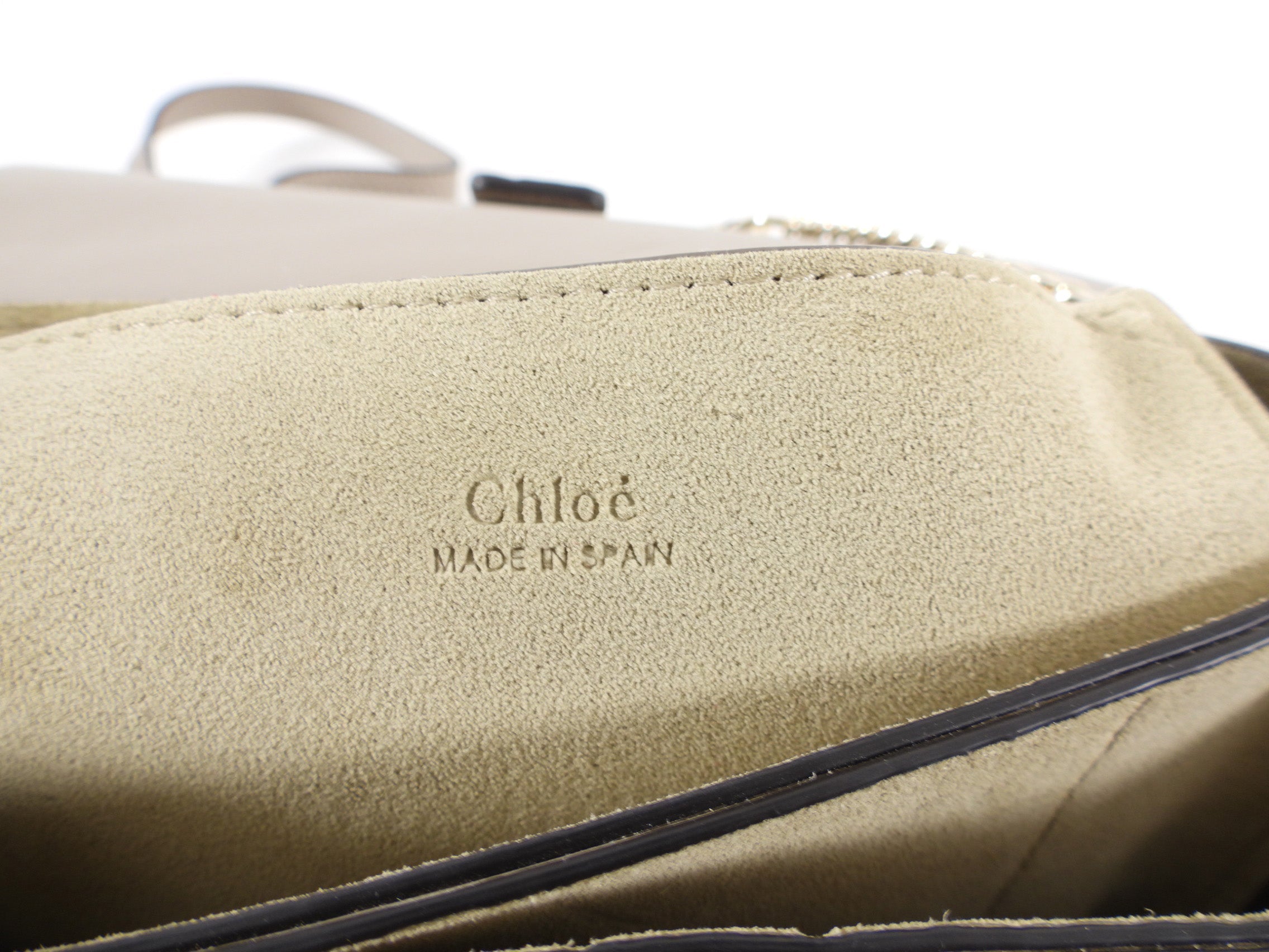 Chloe Faye Light Taupe Small Crossbody Bag