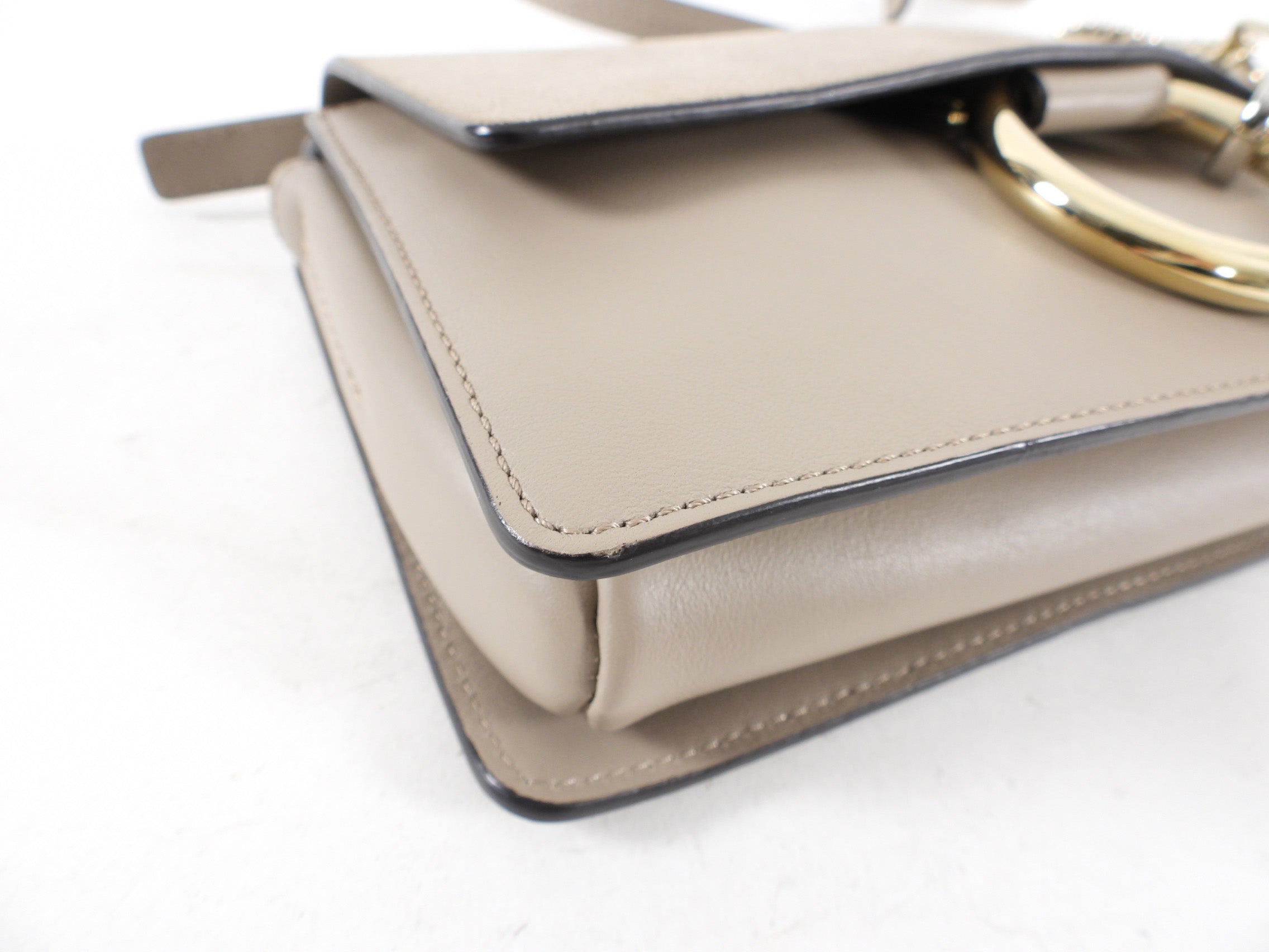 Chloe Faye Light Taupe Small Crossbody Bag