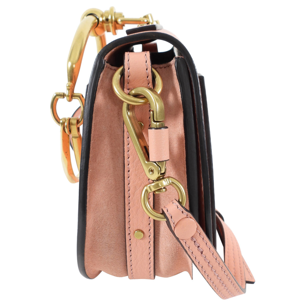 Chloe Light Pink Nile Bracelet Bag with Crossbody Shoulder Strap