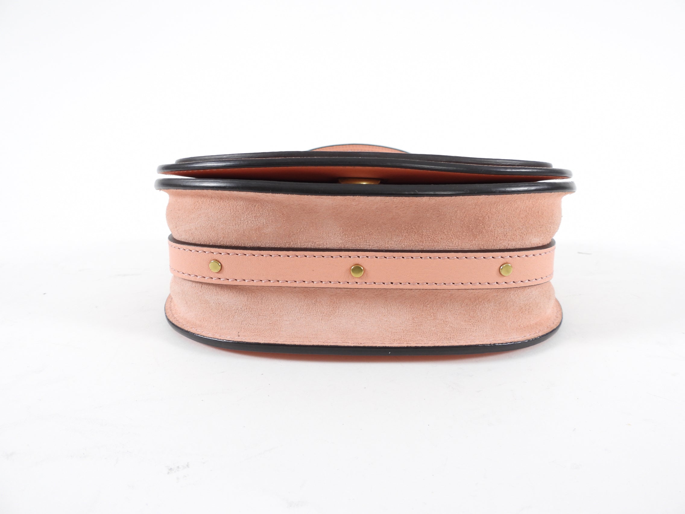 Chloe Light Pink Nile Bracelet Bag with Crossbody Shoulder Strap