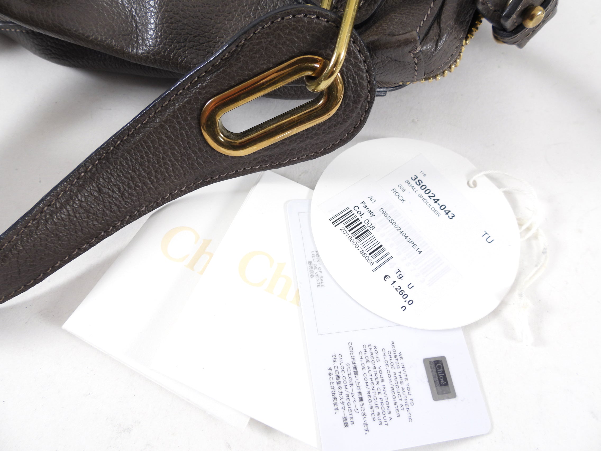 Chloe Paraty Small Taupe Rock Two-Way Bag