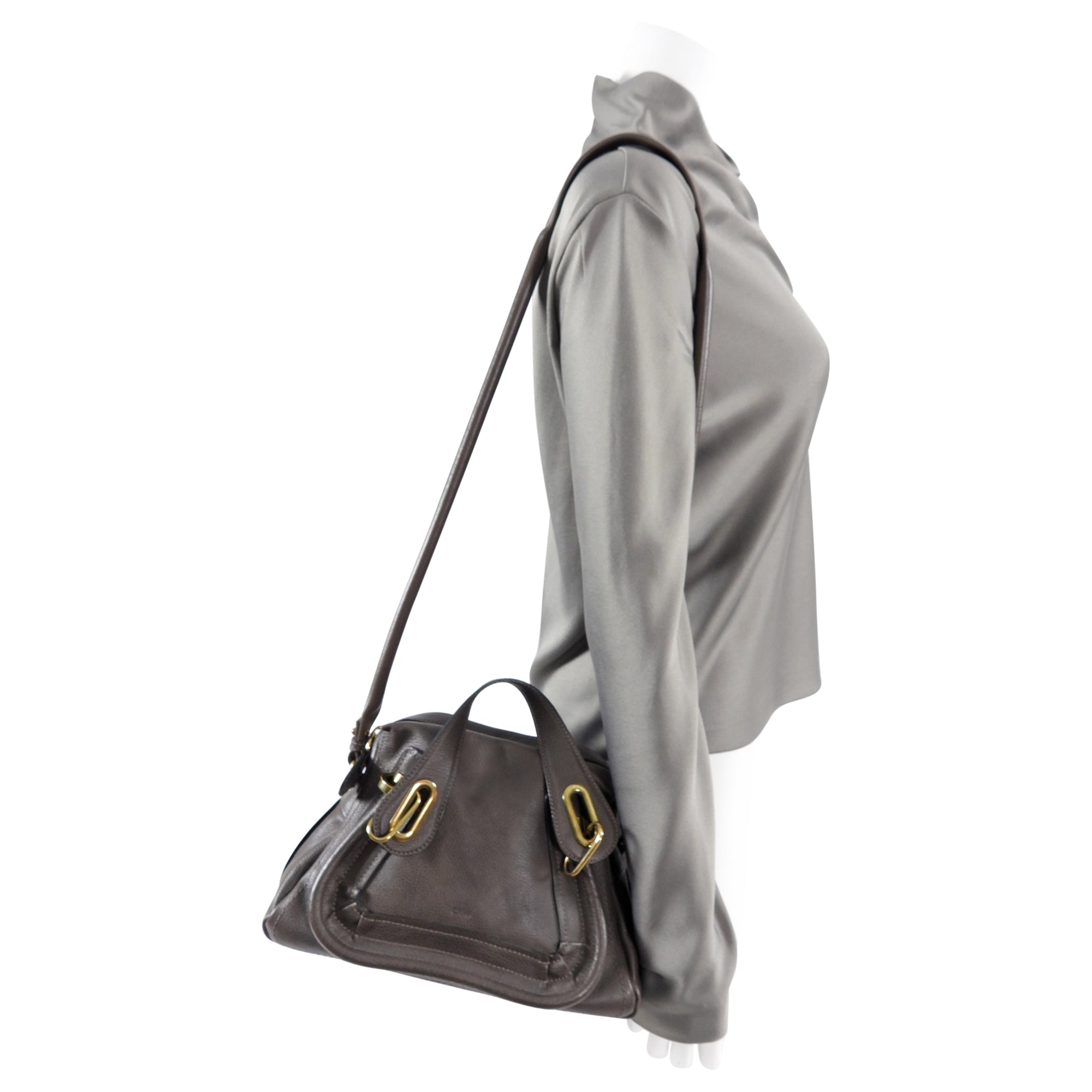 Chloe Paraty Small Taupe Rock Two-Way Bag