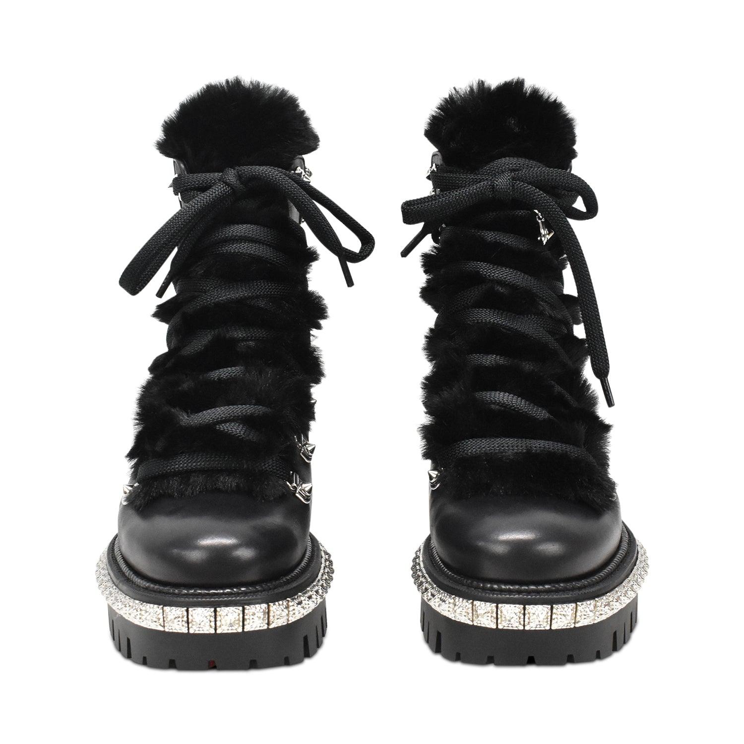 Christian Louboutin 'Yetti Donna Fur Spike' Boots - Women's 37