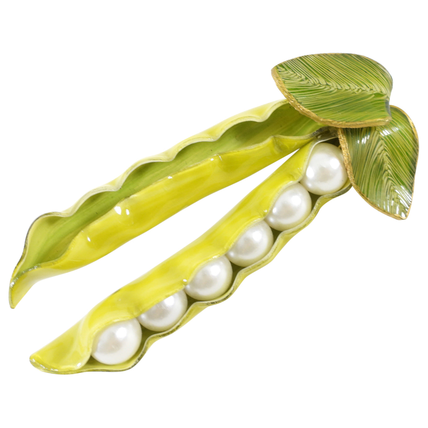 Cilea Paris Vintage Large Novelty Peas Brooch