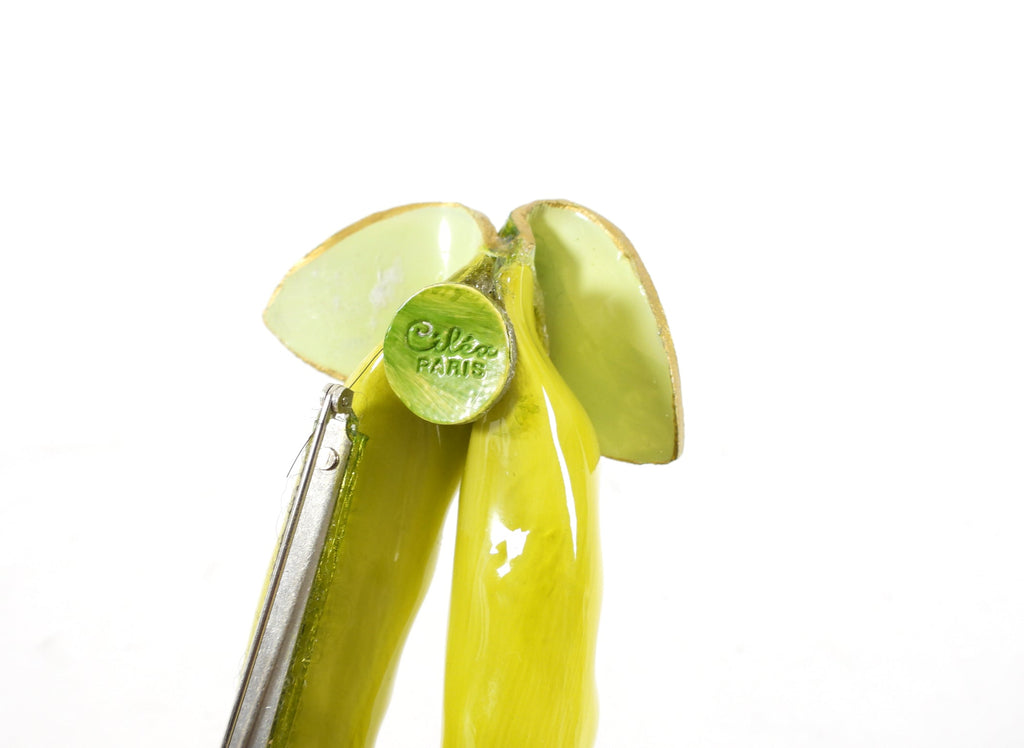 Cilea Paris Vintage Large Novelty Peas Brooch