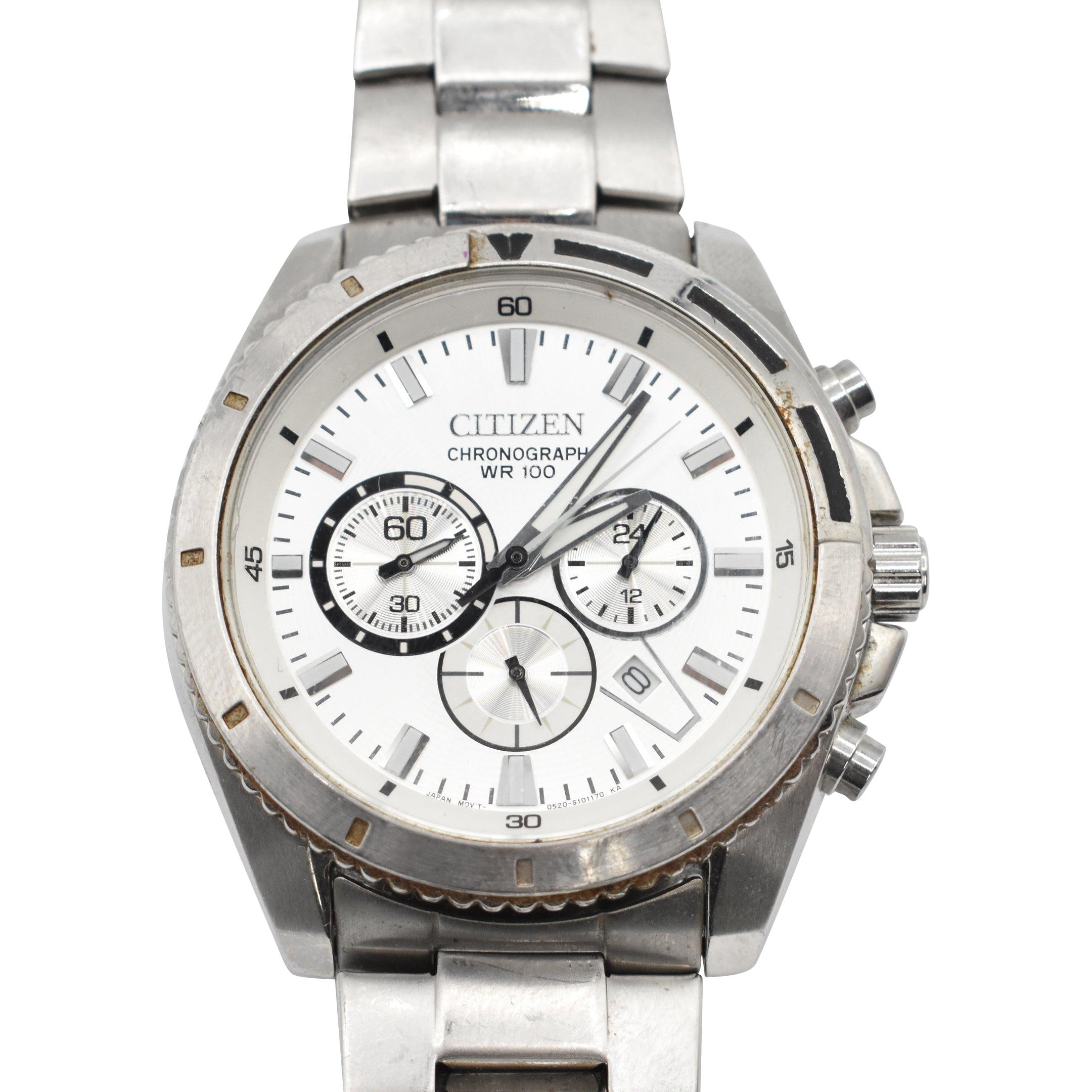 Citizen 'Chronograph WR 100' Watch