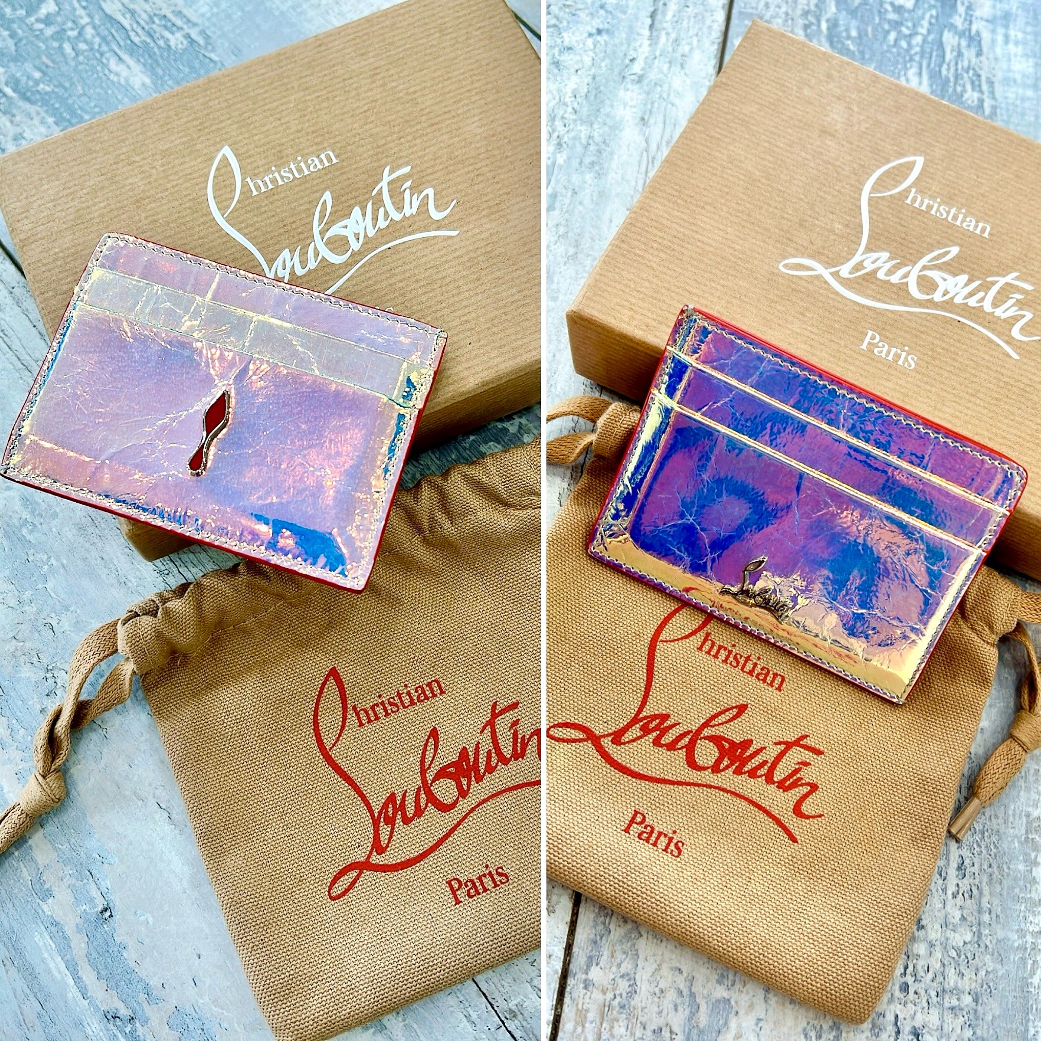 CHRISTIAN LOUBOUTIN LEATHER PRINTED  HOLDER