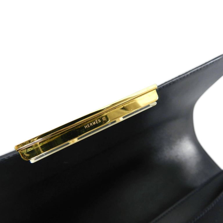 Hermes Limited Edition Constance Cartable Black Box Leather with Gold Hardware