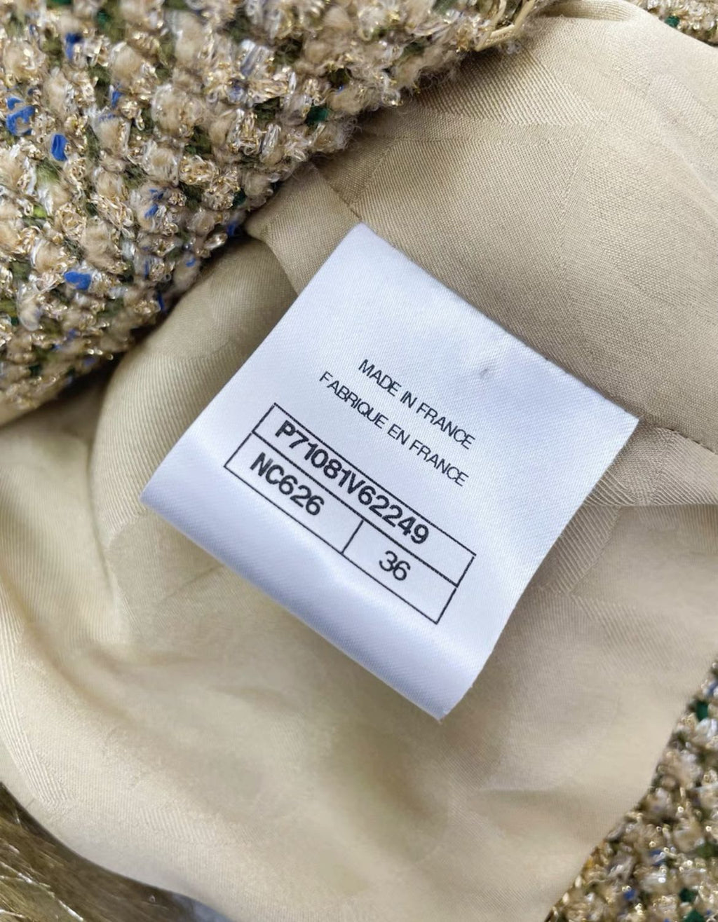 Chanel 21 Golden Fur Jacket