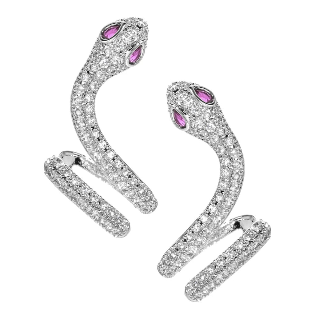 Crystal Snake Earrings