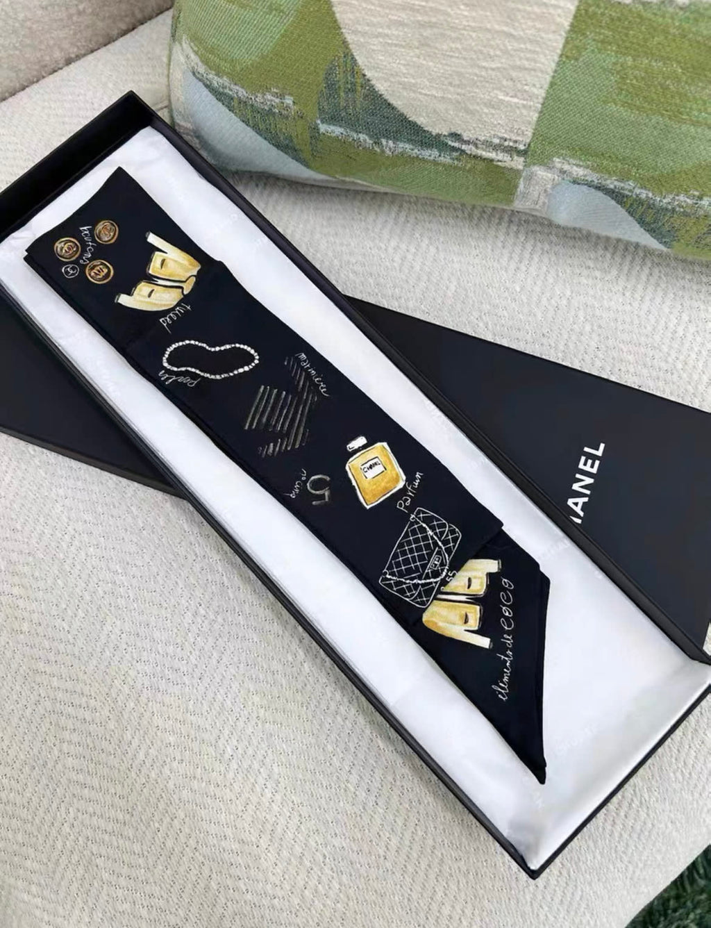 Chanel 24P new twilly silk scarf
