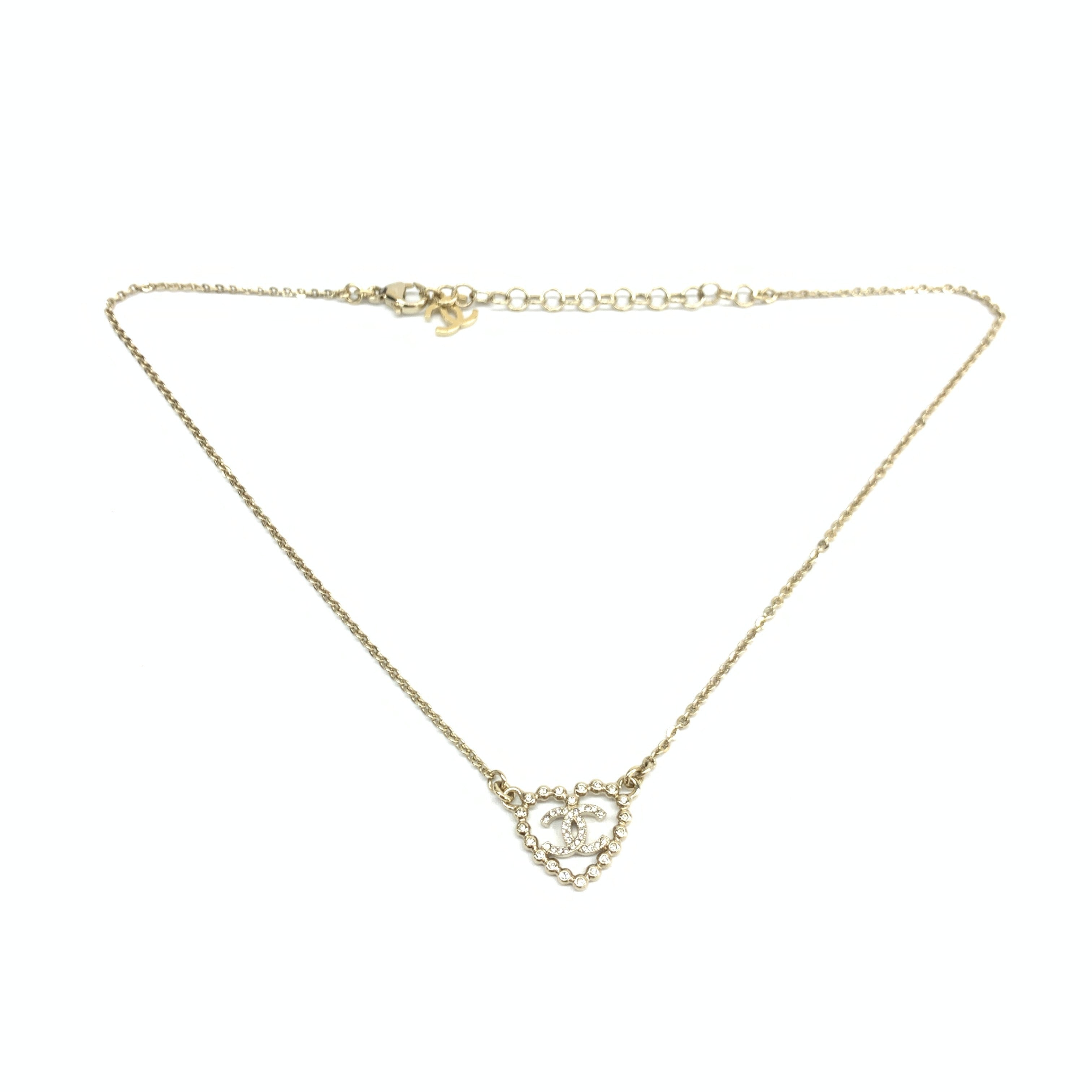 Chanel CC Heart Necklace