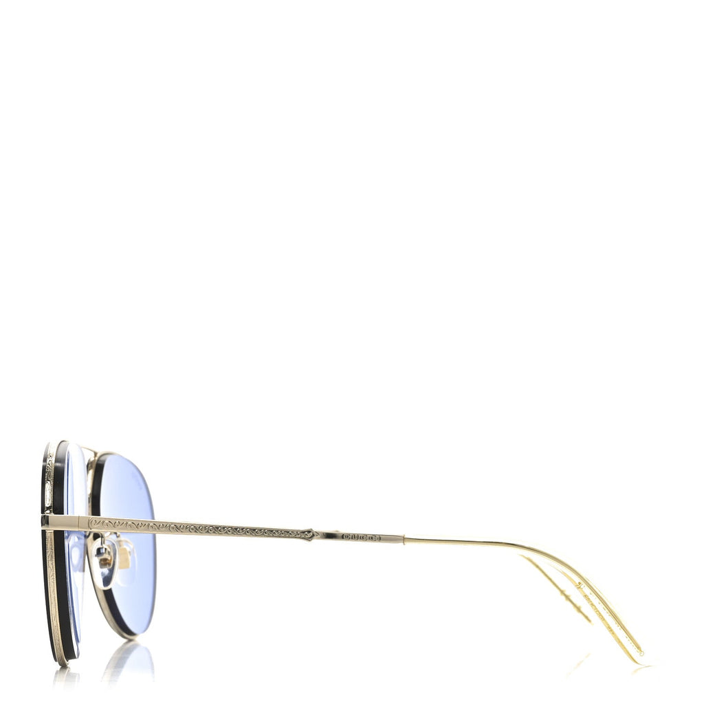 Metal Aviator Sunglasses GG0356S Blue