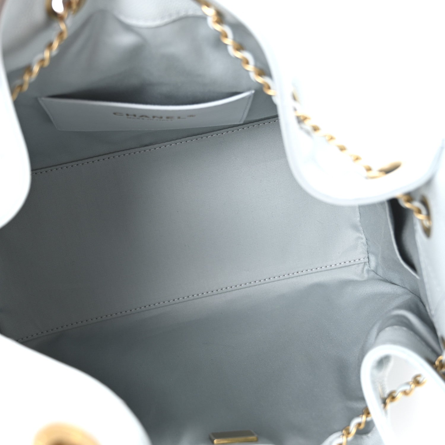 Caviar Quilted Small Chanel 25 Handbag Light Blue