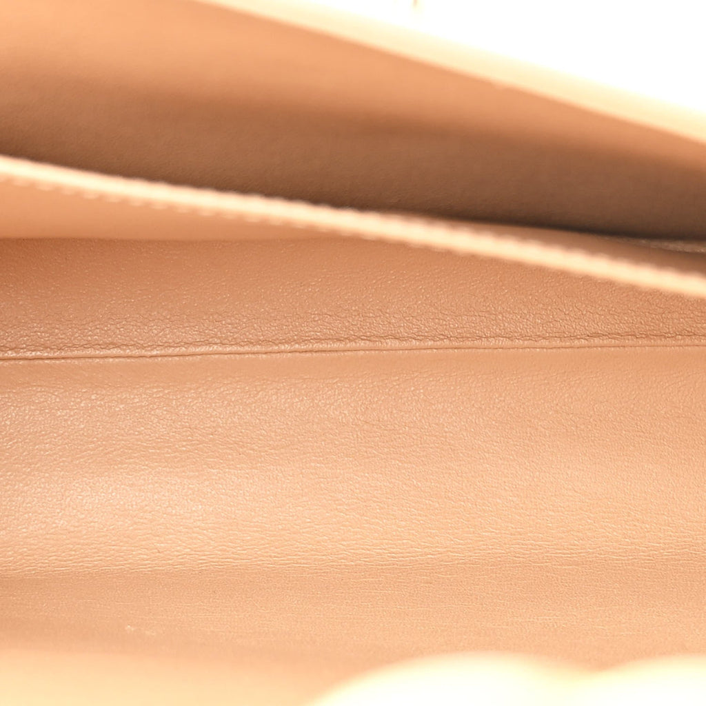 Calfskin Quilted Chevron In The City Bag Beige