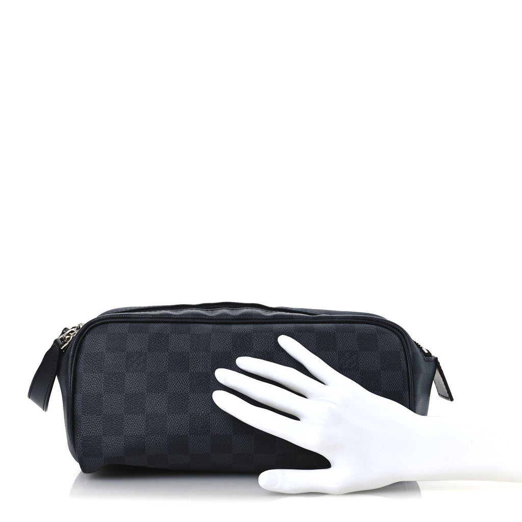 Damier Graphite Dopp Kit Toilet Pouch