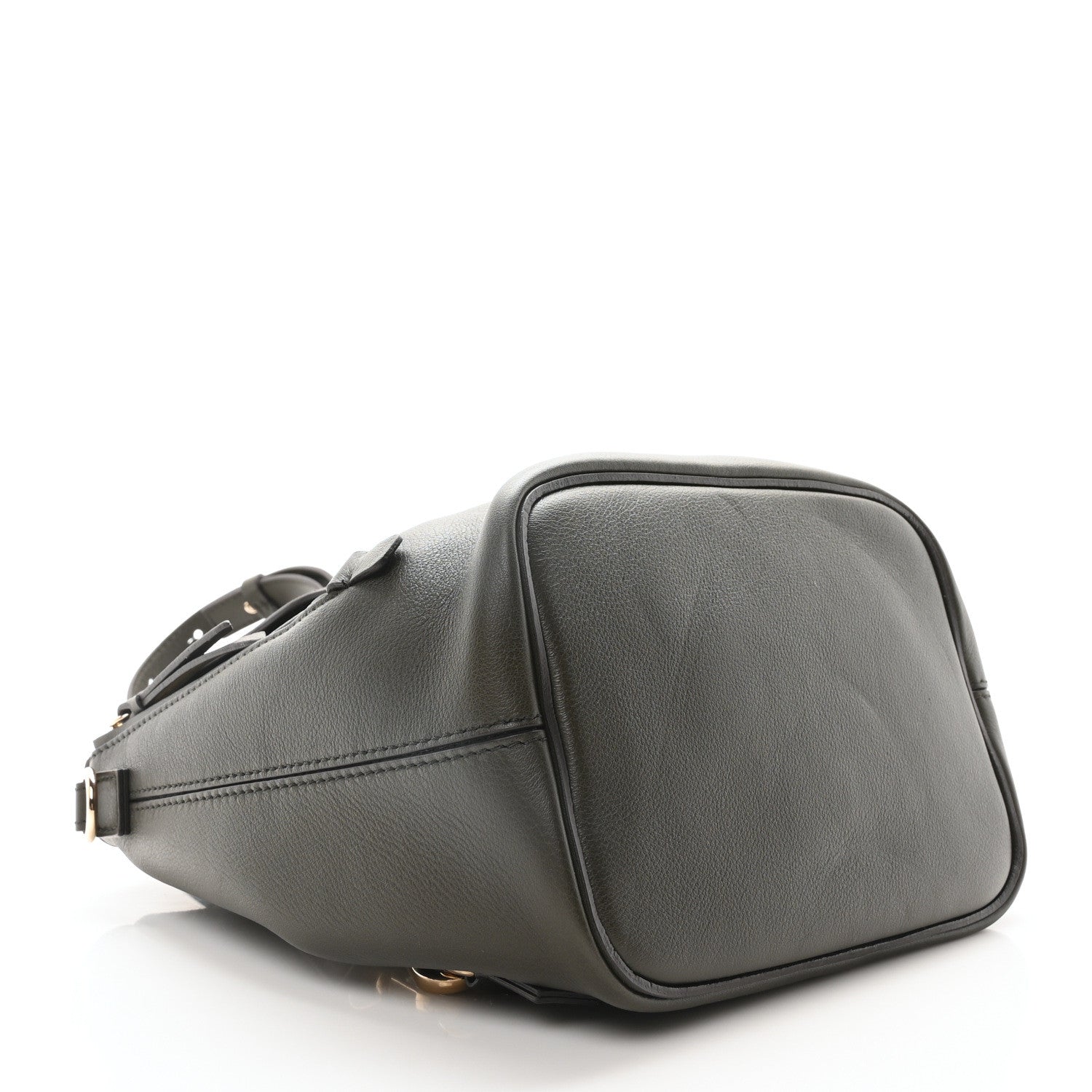 Suede Calfskin Small Faye Backpack Deep Forest