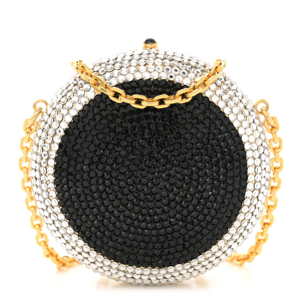 Swarovski Crystal Clutch Silver Black