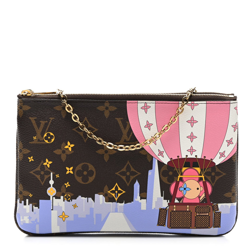 Monogram 2019 Christmas Animation Double Zip Pochette