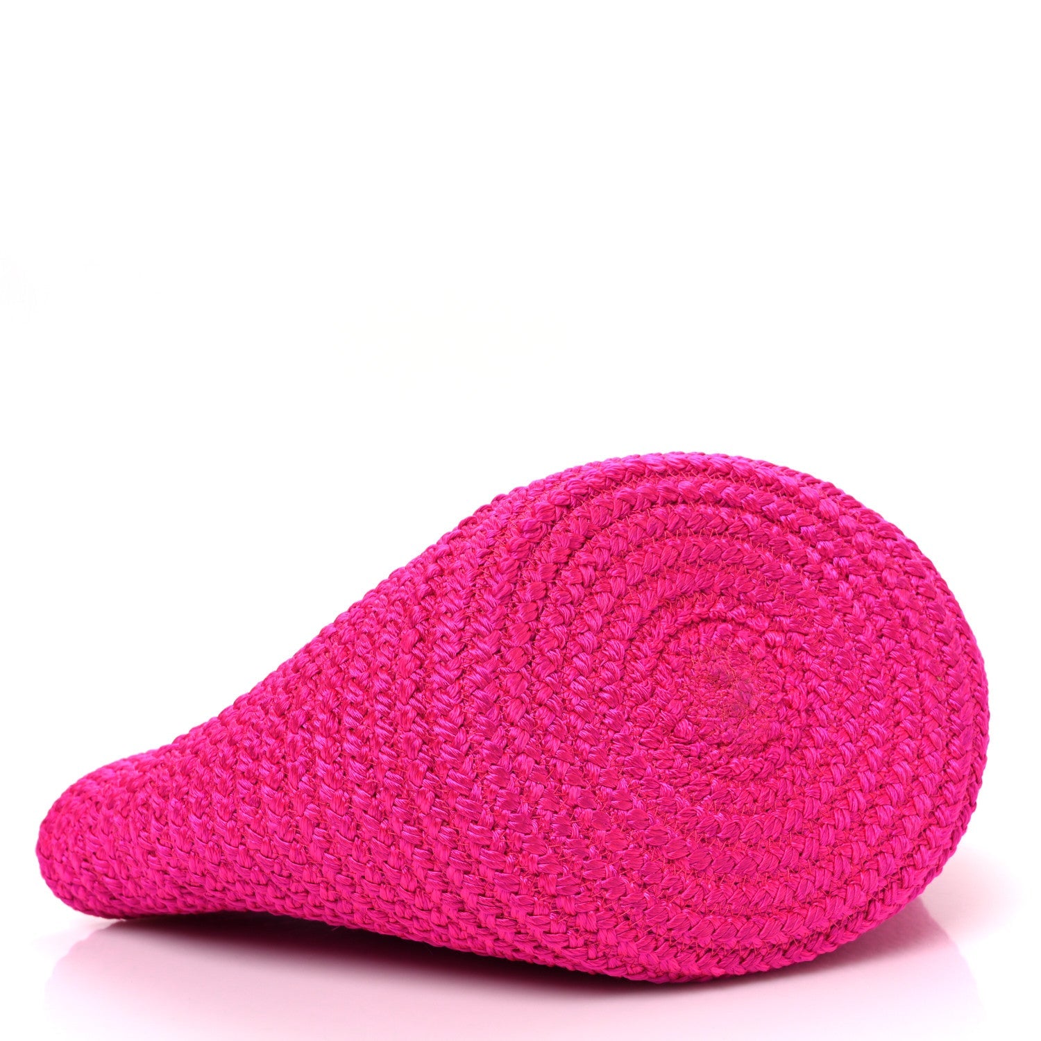 Nylon Lambskin Woven Small Ibiza Basket With Strap Lipstick Pink